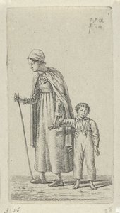 Mère avec enfant dans les bras, 12 petites études (titre de la série)