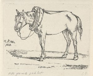Cheval harnaché