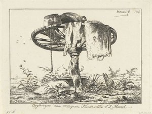 Roue sur un poteau - Anthonie Willem Hendrik Nolthenius de Man