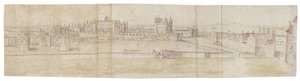 Le palais de Hampton Court depuis le nord