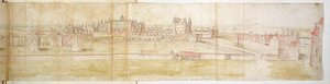 Palais de Hampton Court depuis le nord, vers 1544