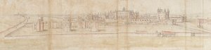 Palais de Hampton Court depuis le Nord, vers 1550-1560