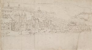 Panorama de Londres vu de Southwark : La Tour