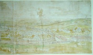 Vue panoramique de Bruxelles, 16ème siècle