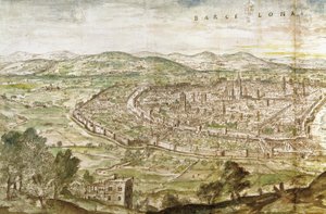 Vue de Barcelone, 1563