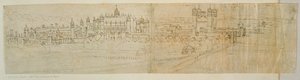 Vue de Hampton Court depuis le nord, de 