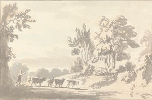Bouvier conduisant du bétail