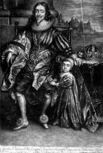 Charles Ier (1600-49) avec un fils