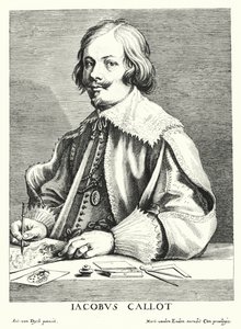 Jacques Callot, dessinateur et graveur français - Anthony van (after) Dyck