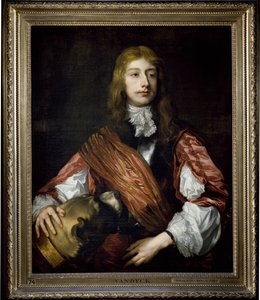 Thomas Killigrew et son chien (huile sur toile)