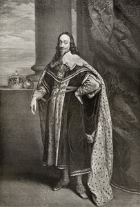 Charles Ier, gravé par Sir Robert Stange, de 