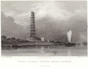 Pagode chinoise entre Canton et Whampoa