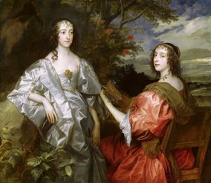 Katherine, comtesse de Chesterfield, et Lucy, comtesse de Huntingdon, vers 1636-40