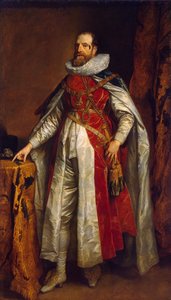 Portrait de Henry Danvers, 1er comte de Danby 1573-1644, en robes de chevalier de la Jarretière, fin des années 1630