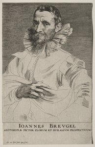 Portrait de Jan Brueghel - Anthony van Dyck