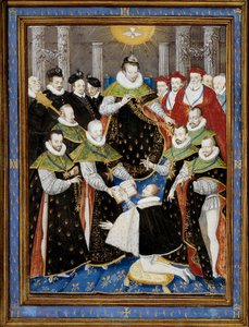 Le roi Henri III (1551-1589) présidant la première cérémonie de l
