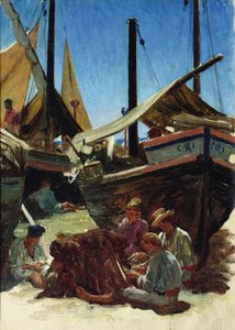 Anzio, le port - Antoine Auguste Ernest Herbert or Hebert