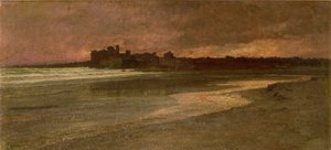 Nettuno, soirée sur la plage - Antoine Auguste Ernest Herbert or Hebert