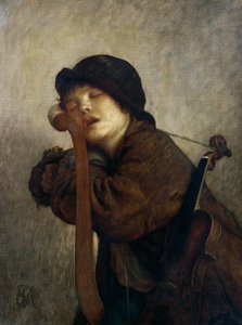 Le petit violoniste endormi, 1883