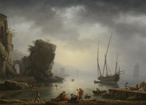 Scène côtière méditerranéenne, 1746
