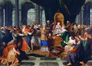 Athalie expulsée du temple, peint avant 1697
