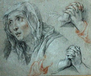 Études pour la figure de la Vierge, c.1700
