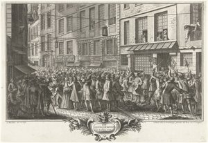 La Rue Quinquempoix, 1720