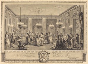 Le bal paré - Antoine Jean Duclos after Augustin de Saint Aubin