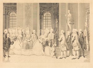 La Reine annonçant à Mme de Bellegarde des juges et la liberté de son mari en mai 1