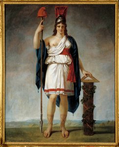 La République française an II. Allégorie de la république : au bout de la lance le bonnet phrygien (symboles de la révolution française) - Antoine Jean Gros