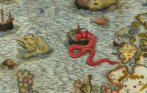 Détail de la Carte marine par Olaus Magnus (1490-1557)