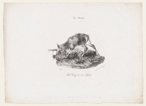 Un cerf et un lynx, 1834 - Antoine Louis Barye