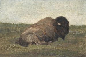Bison couché, 1810-75