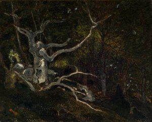 Forêt de Fontainebleau, La "Reine Blanche" 1860