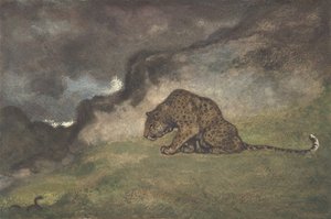 Léopard observant un serpent, 1810-75