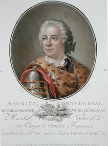 Maurice (1696-1750) Comte de Saxe - Antoine Louis Francois (after) Sergent Marceau