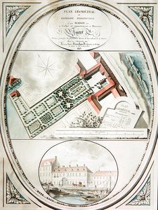 Plan de la maison et du jardin de M. Pantet - Antoine Marie Souchard