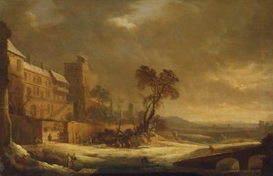 Le Mois de janvier, effet de neige, 1699