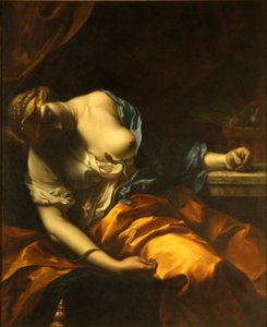 La mort de Cleopâtre.