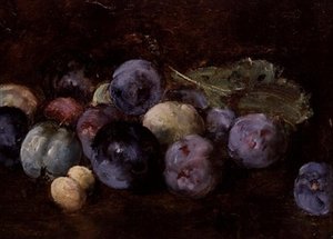 Nature morte de prunes