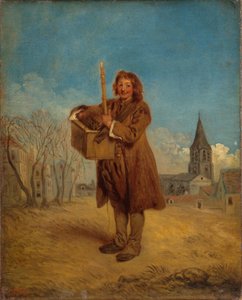 Savoyarde avec marmotte, aussi connu sous le nom "La Marmotte" - Jean Antoine Watteau