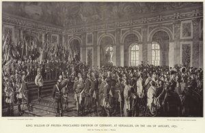 Le roi Guillaume de Prusse proclamé empereur d