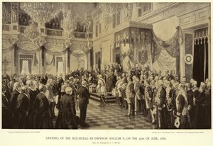 Ouverture du Reichstag par l