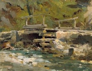 Pont sur le ruisseau