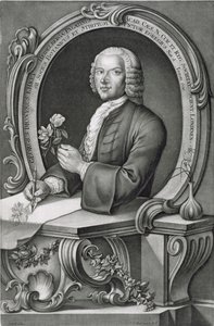 Portrait de Georg Dionysius Ehret, gravé par Johann Jakob Haid