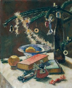 Nature morte sous le sapin de Noël - Anton Hula
