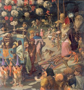 Visite de la princesse de la lune au roi des nains