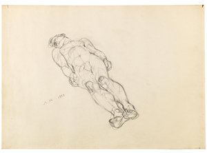Anton Kolig Nu masculin couché 1933 - Anton Kolig