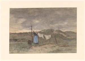 Femme près d