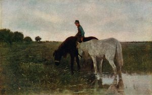 Abreuvement des chevaux, 1871, 1913